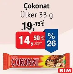 ÜLKER ÇOKONAT 33 G